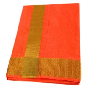 Orange Color Zarigai Dhoti