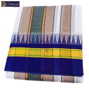 Tower Border With Special Mundhi Vaishnava Dhoti