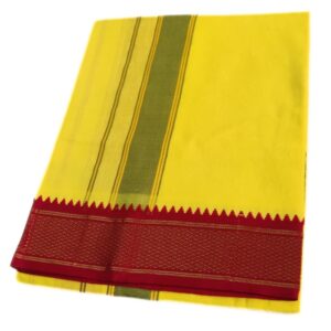 Yellow Color Mayilkan Dhoti