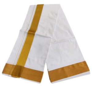 White Color Zarigai Dhoti