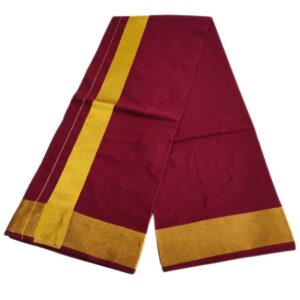 Maroon Color Zarigai Dhoti