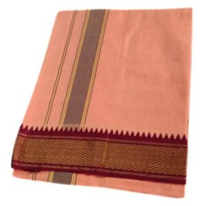Light Kavi Color Mayilkan Dhoti
