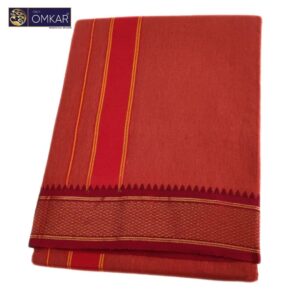 Kavi Color Mayilkan Border Dhoti 9×5