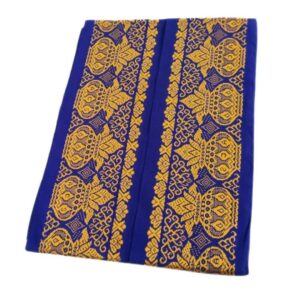 Blue Color Kalasam Design 2 Meter Dhoti Towel Set