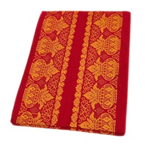 Red Color Kalasam Design 2 Meter Dhoti Towel Set