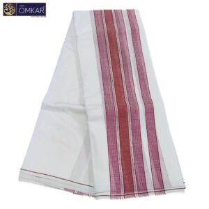 Small Border White Namadhari Cotton Dhoti