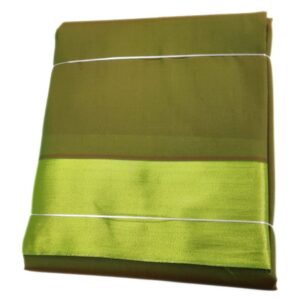 Green Color Zarigai Border Soft Silk Dhoti