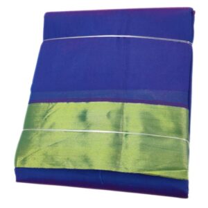Blue Color Zarigai Border Soft Silk Dhoti