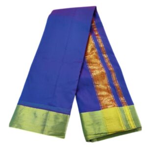 Blue Color Zarigai Border Soft Silk Dhoti