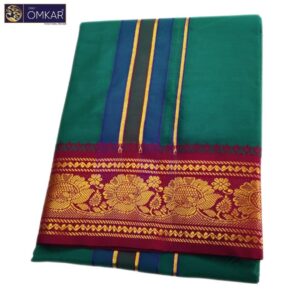 Green Color Premium Soft Cotton Dhotis