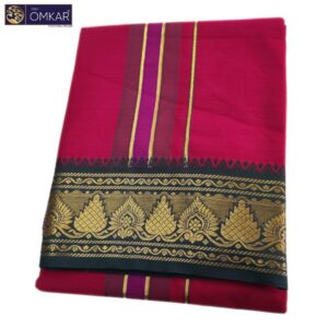 Maroon Color Premium Soft Cotton Dhotis