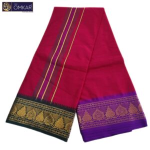 Maroon Color Premium Soft Cotton Dhotis