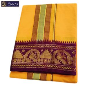 Gold Color Premium Soft Cotton Dhotis