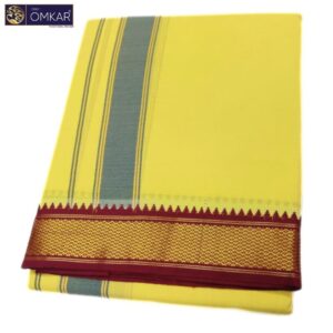 Cream Color Mayilkan Border Dhoti 9×5