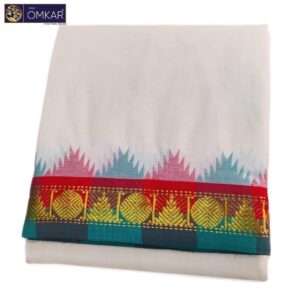 2 Inch Temple Border Kanchi Cotton Dhotis