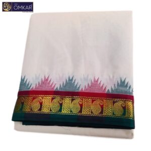 2 Inch Temple Border Kanchi Cotton Dhotis