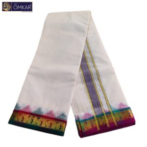 2 Inch Temple Border Kanchi Cotton Dhotis