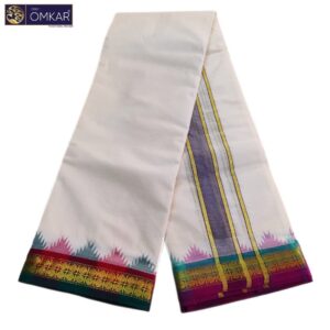 2 Inch Temple Border Kanchi Cotton Dhotis