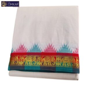 2 Inch Temple Border Kanchi Cotton Dhotis