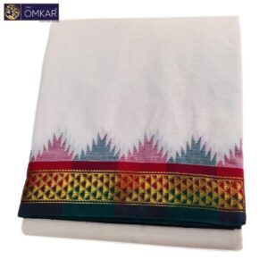 2 Inch Temple Border Kanchi Cotton Dhotis