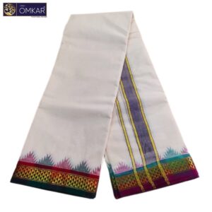 2 Inch Temple Border Kanchi Cotton Dhotis