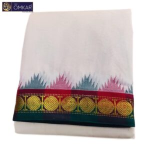 2 Inch Temple Border Kanchi Cotton Dhotis