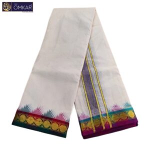 2 Inch Temple Border Kanchi Cotton Dhotis