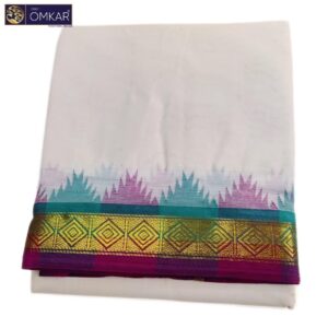 2 Inch Temple Border Kanchi Cotton Dhotis