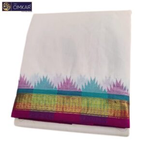 2 Inch Temple Border Kanchi Cotton Dhotis