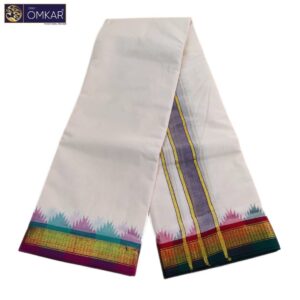 2 Inch Temple Border Kanchi Cotton Dhotis