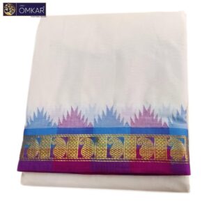 2 Inch Temple Border Kanchi Cotton Dhotis