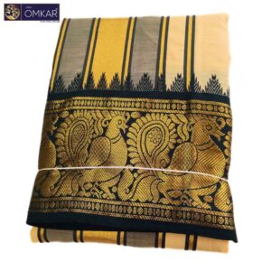 Light Kavi Premium Jacquard Color Dhotis