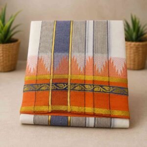Special Vaishnava Pate Thalampoo Kanchi Cotton Dhoti