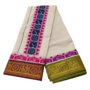 Premium Embossed Pure Cotton Dhoti
