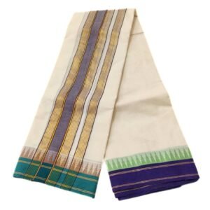 Handloom Cotton Tower Border Premium Dhoti