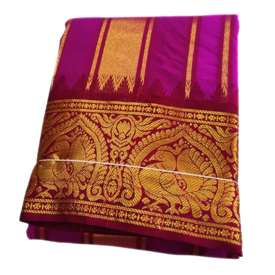 Majena Color Premium Jacquard Color Dhotis
