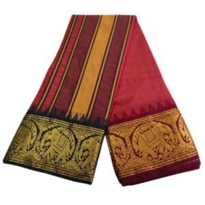 Brown Color Premium Jacquard Color Dhotis