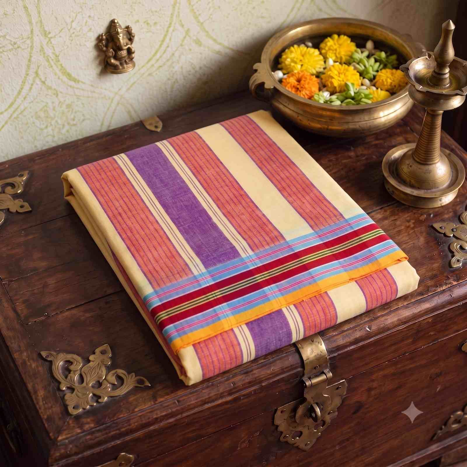 2 Inch Plain/Fancy Vaishnava Dhotis