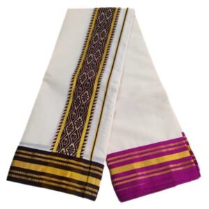 Zarigai Self Designed Premium Cotton Dhoti