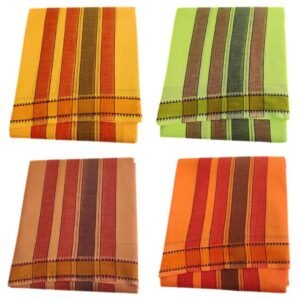 1 Inch Double Mokku Cotton Border Dhoti Color | Only Omkar Dhotis | 9×5